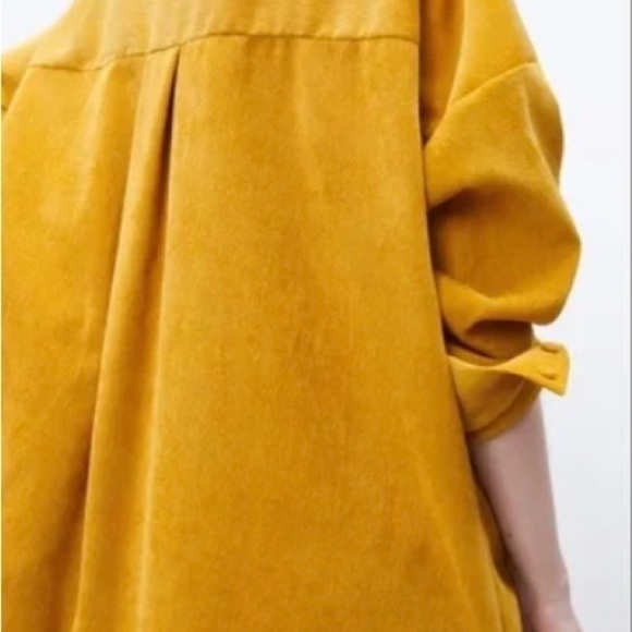 Zara Button Lined-waled Corduroy Shirt - Picture 6 of 12